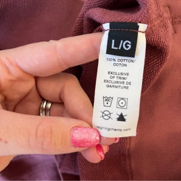 Reigning Champ Lightweight Terry Cropped Crewneck Sweatshirt - Picture 7 of 8